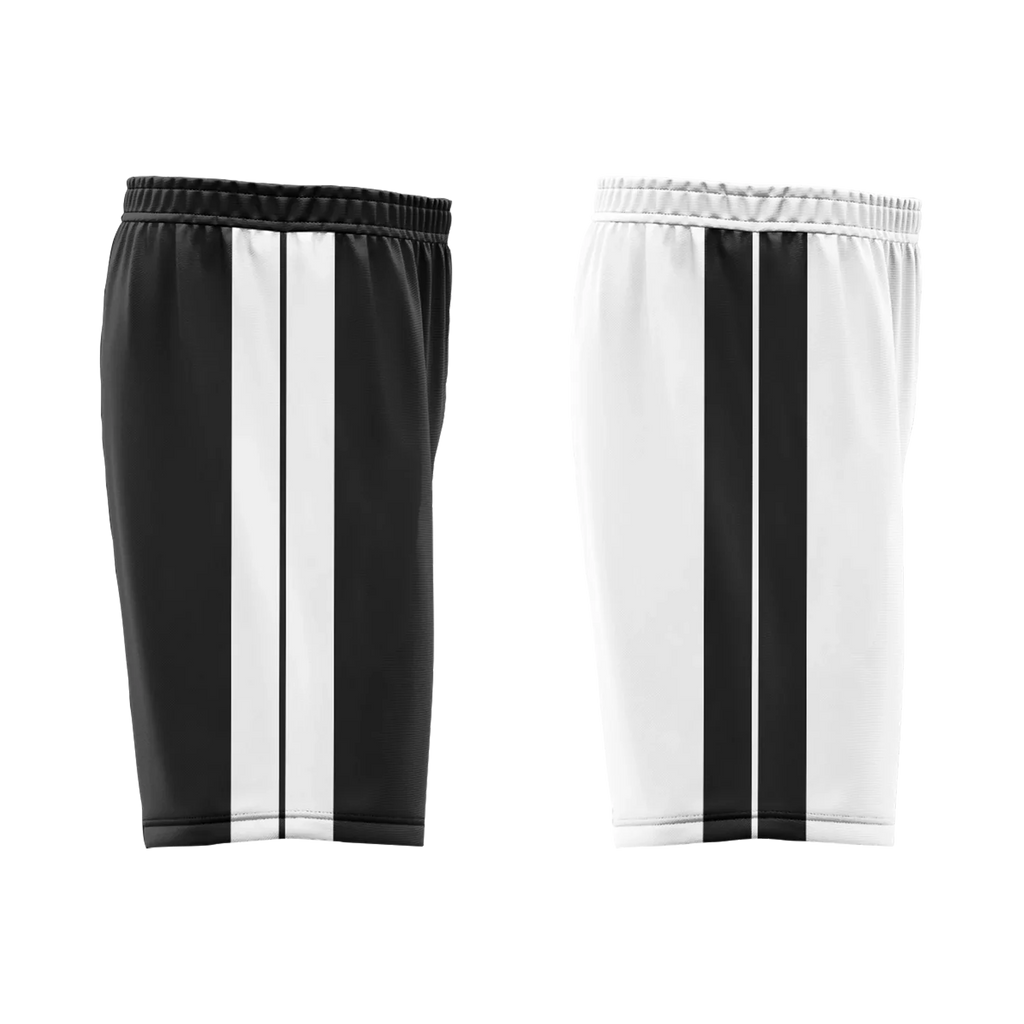 Custom Black White Classic Style Reversible Basketball Uniform Personalized COOLMAX BBJR-D017044 - Coolcustomize