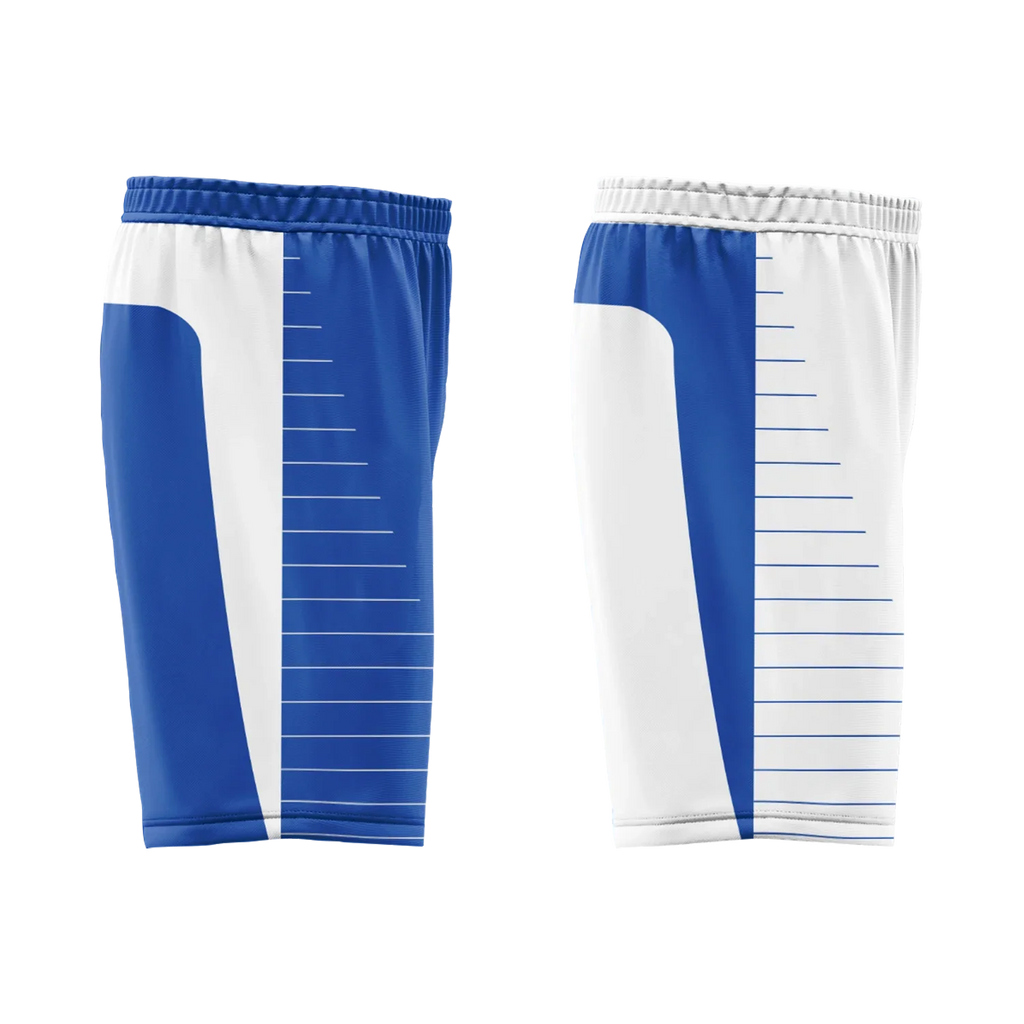 Custom Blue White Classic Style Reversible Basketball Uniform Personalized COOLMAX BBJR-D017031 - Coolcustomize