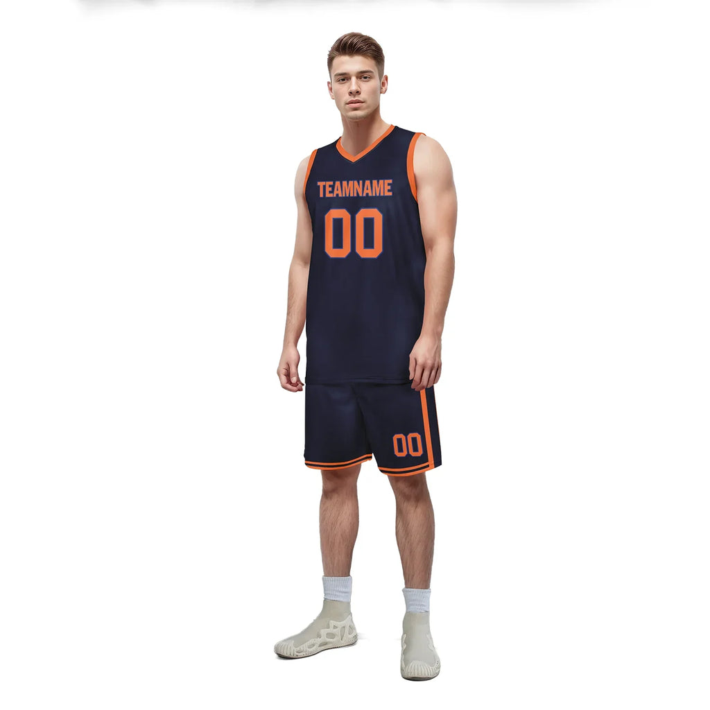 Custom Blue Orange Classic Style Sports Uniform Basketball Jersey BBJ01-bd0a70ae - Coolcustomize