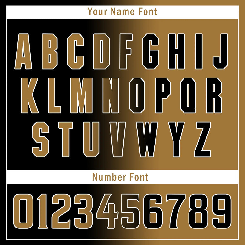 Custom Black Gold Gradient Fashion Personalized Authentic Baseball Jersey BSBJ01-D0a7a0d - Coolcustomize
