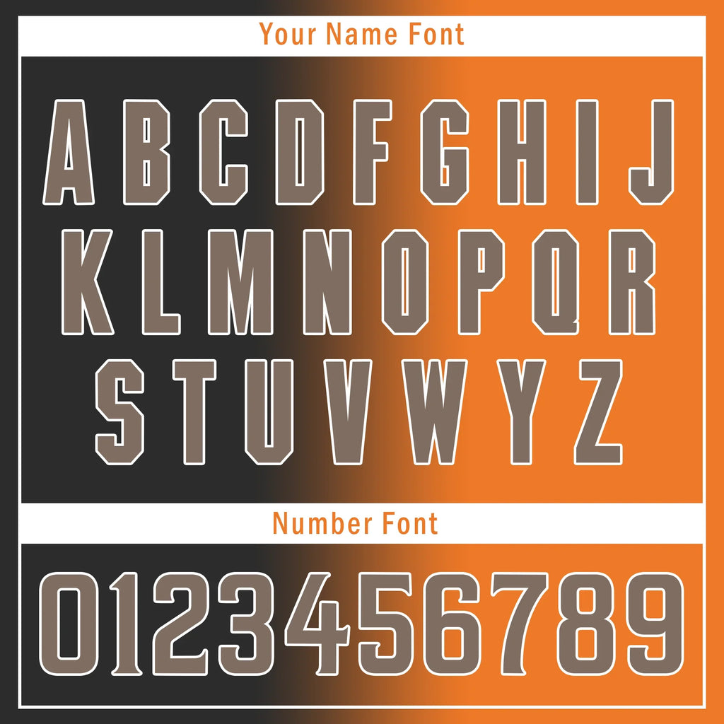 Custom Grey Orange Gradient Fashion Personalized Authentic Baseball Jersey BSBJ01-D0a7097 - Coolcustomize