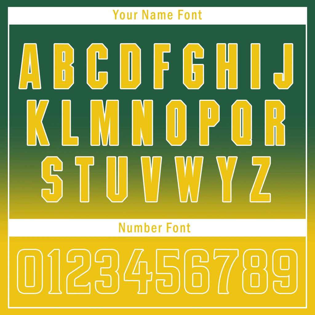 Custom Green Yellow Fade Fashion Personalized Authentic Baseball Jersey BSBJ01-D0a70ca - Coolcustomize