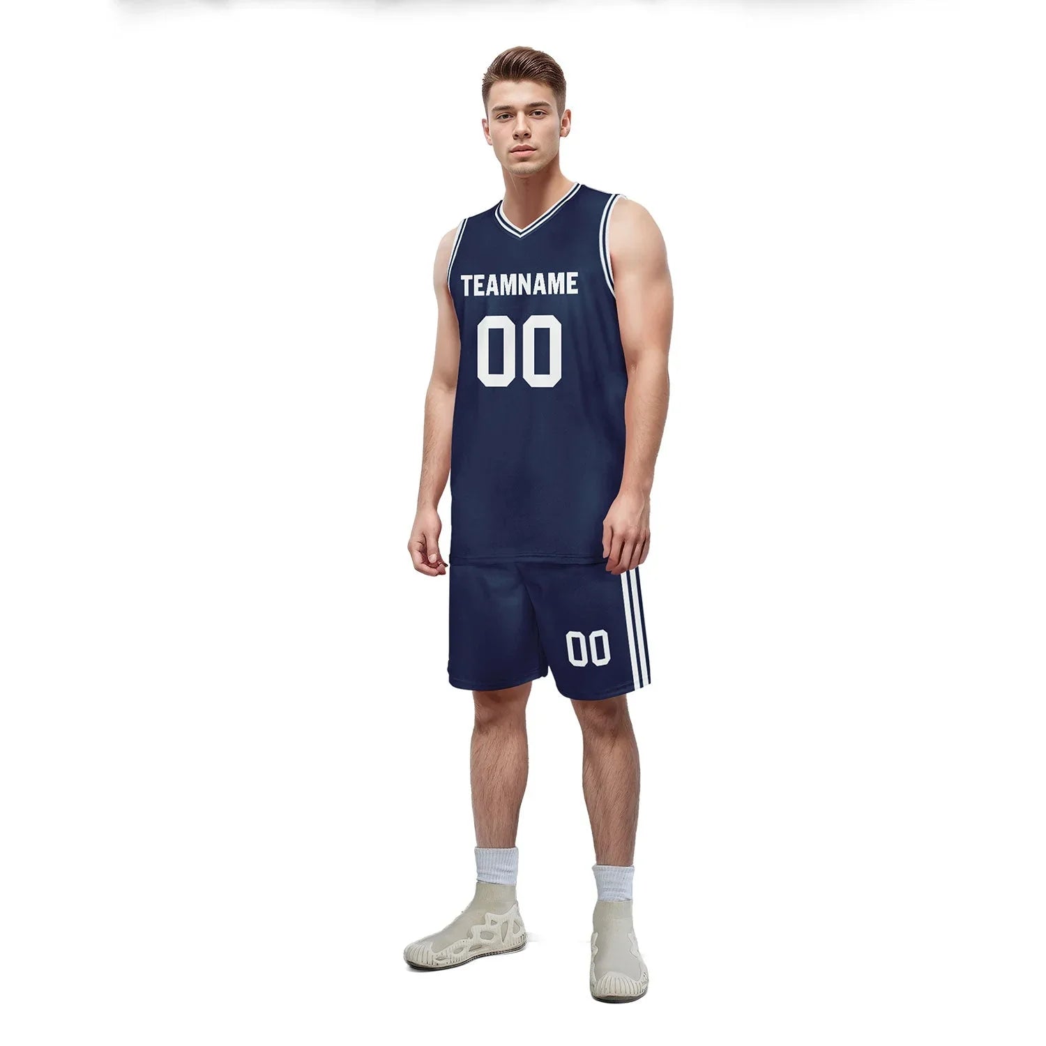 Custom Blue Classic Style Sports Uniform Basketball Jersey BBJ01-D020105-9 - Coolcustomize
