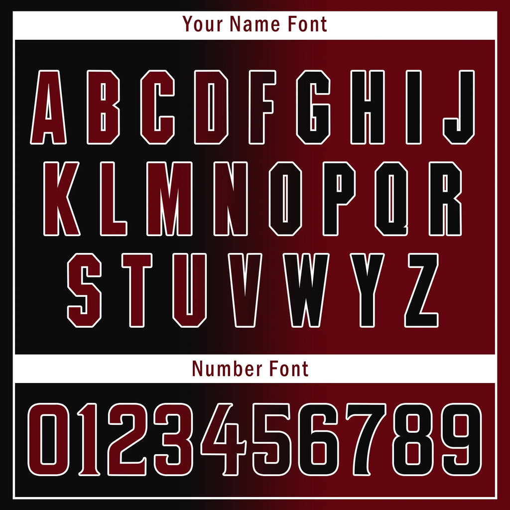 Custom Black Red Gradient Fashion Personalized Authentic Baseball Jersey BSBJ01-D0a7aae - Coolcustomize