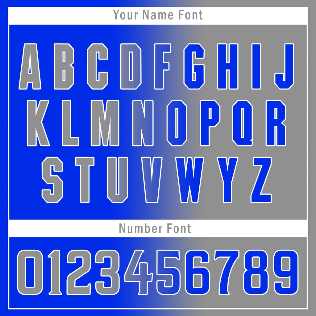 Custom Blue Grey Gradient Fashion Personalized Authentic Baseball Jersey BSBJ01-D0a709a - Coolcustomize