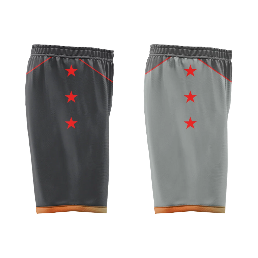 Custom Gray Classic Style Reversible Basketball Uniform Personalized COOLMAX BBJR-D017024 - Coolcustomize