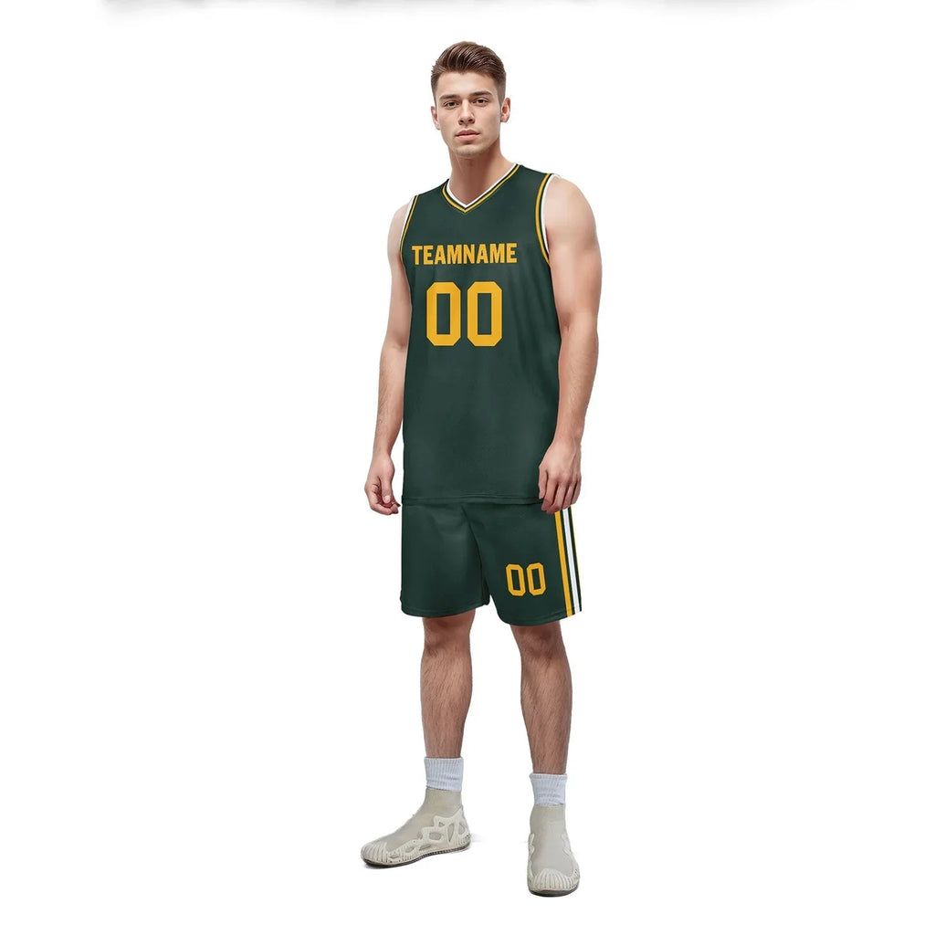 Custom Green Classic Style Sports Uniform Basketball Jersey BBJ01-D020105-10 - Coolcustomize