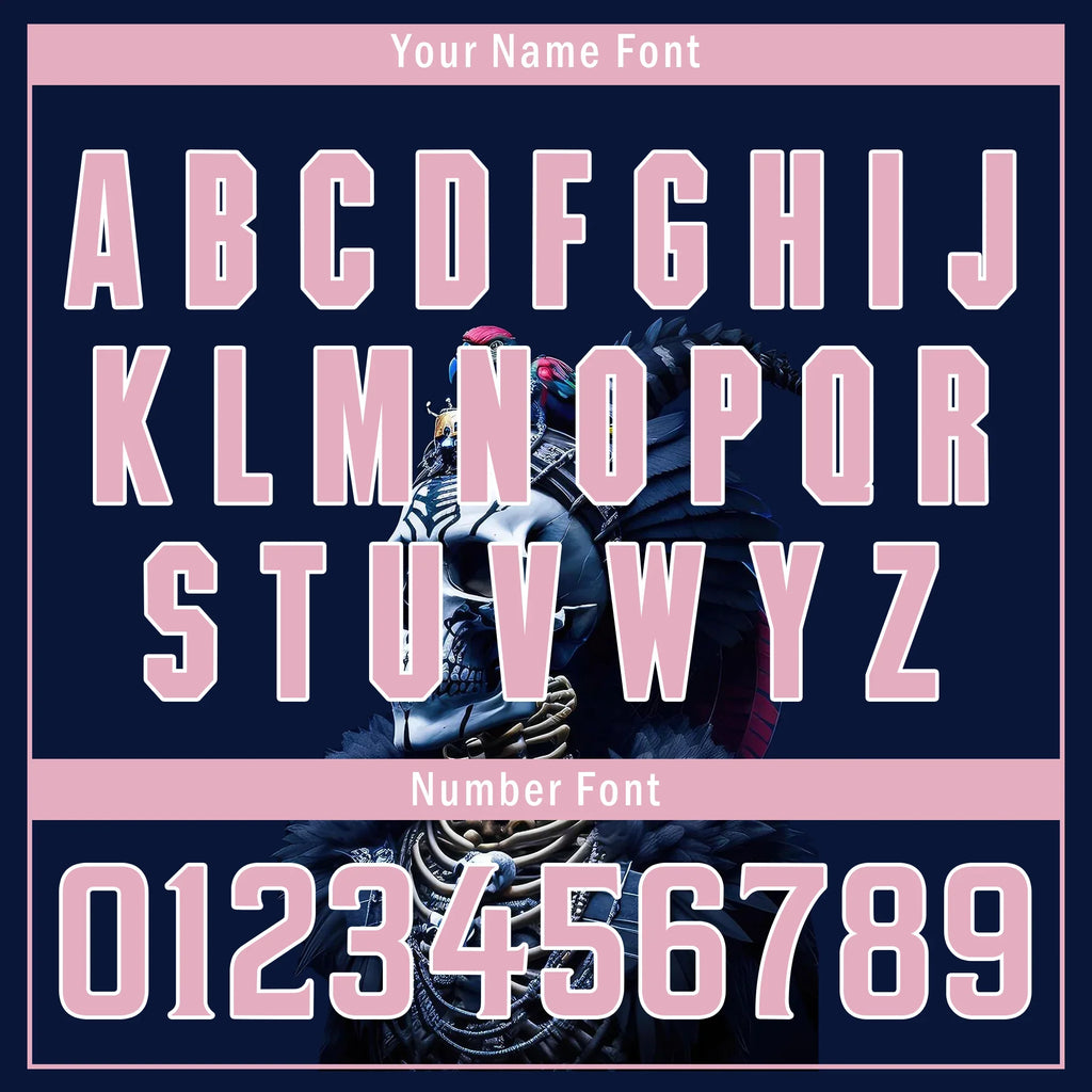 Custom Blue Pink Skull Fashion Personalized Authentic Baseball Jersey BSBJ01-D017145 - Coolcustomize