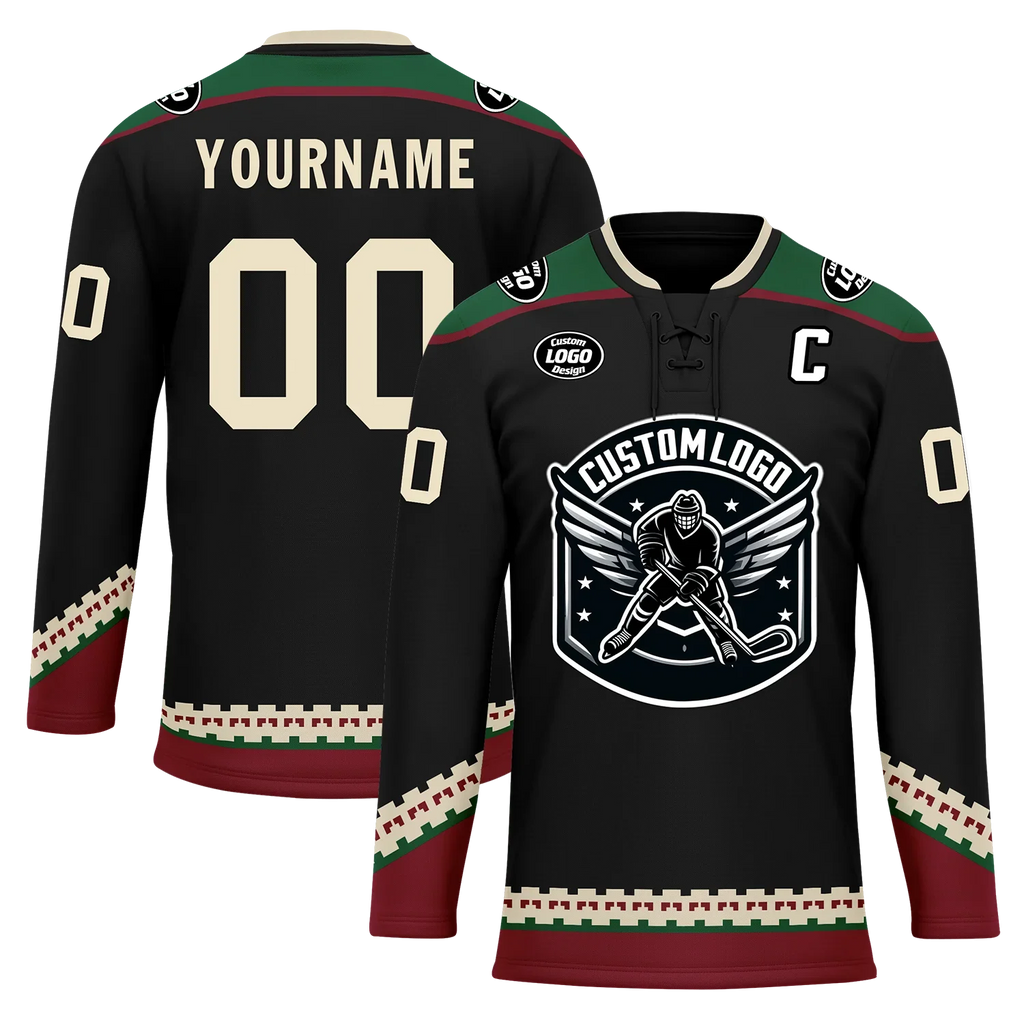 Custom Black Personalized Hockey Jersey HCKJ01-D0a70fc - Coolcustomize