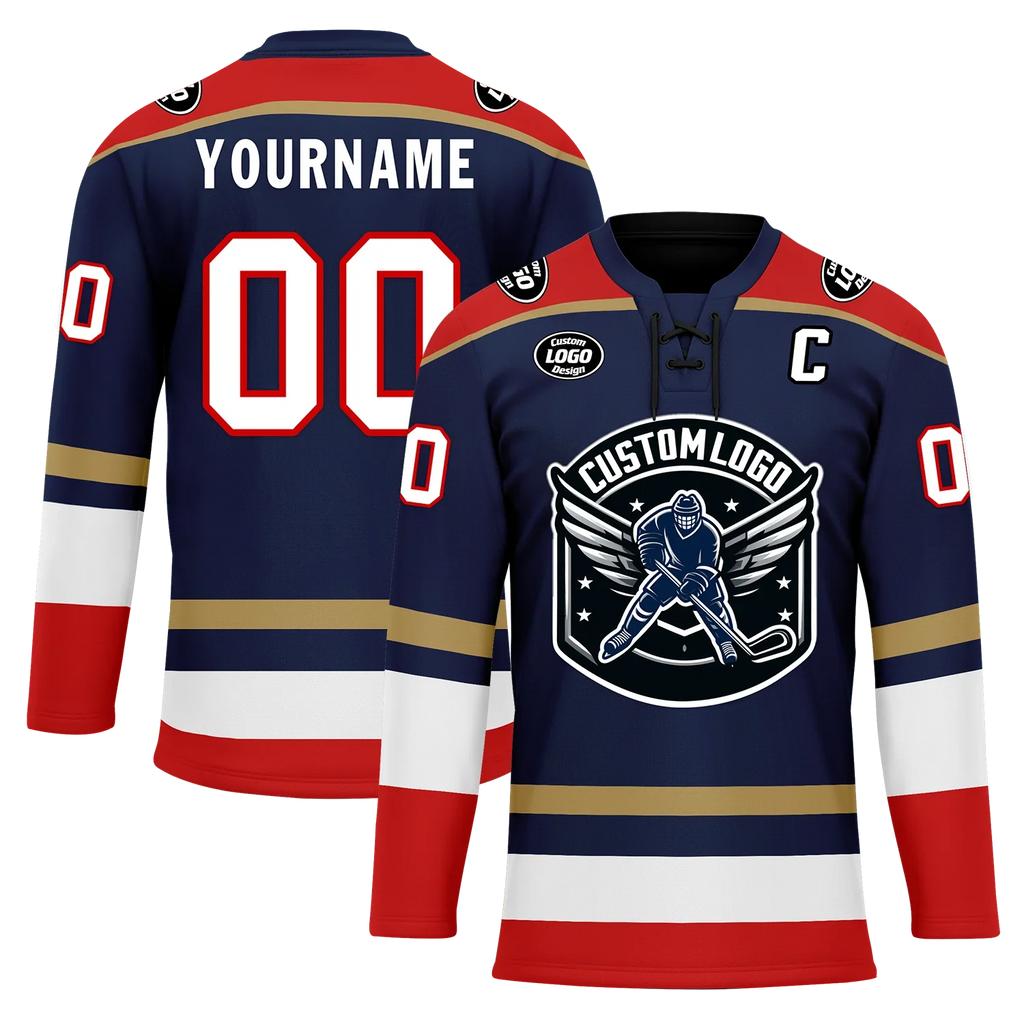 Custom Blue Red Personalized Hockey Jersey HCKJ01-D0a70af - Coolcustomize