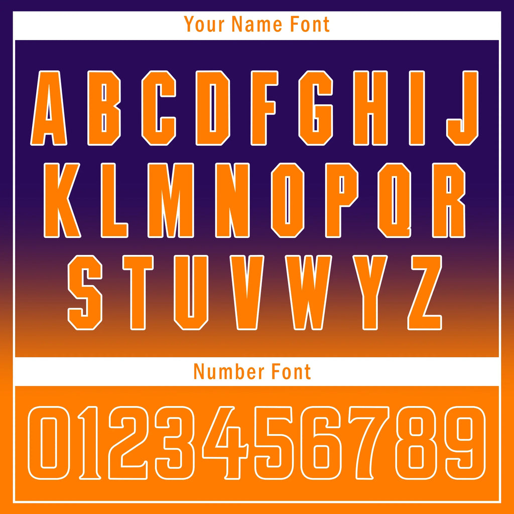 Custom Purple Orange Fade Fashion Personalized Authentic Baseball Jersey BSBJ01-D0a70de - Coolcustomize