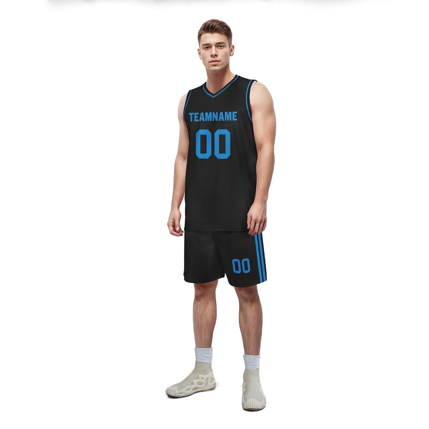 Custom Black Classic Style Sports Uniform Basketball Jersey BBJ01-D020105-6 - Coolcustomize