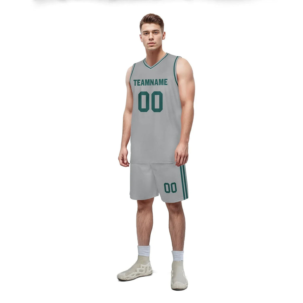 Custom Gray Classic Style Sports Uniform Basketball Jersey BBJ01-D020105-20 - Coolcustomize