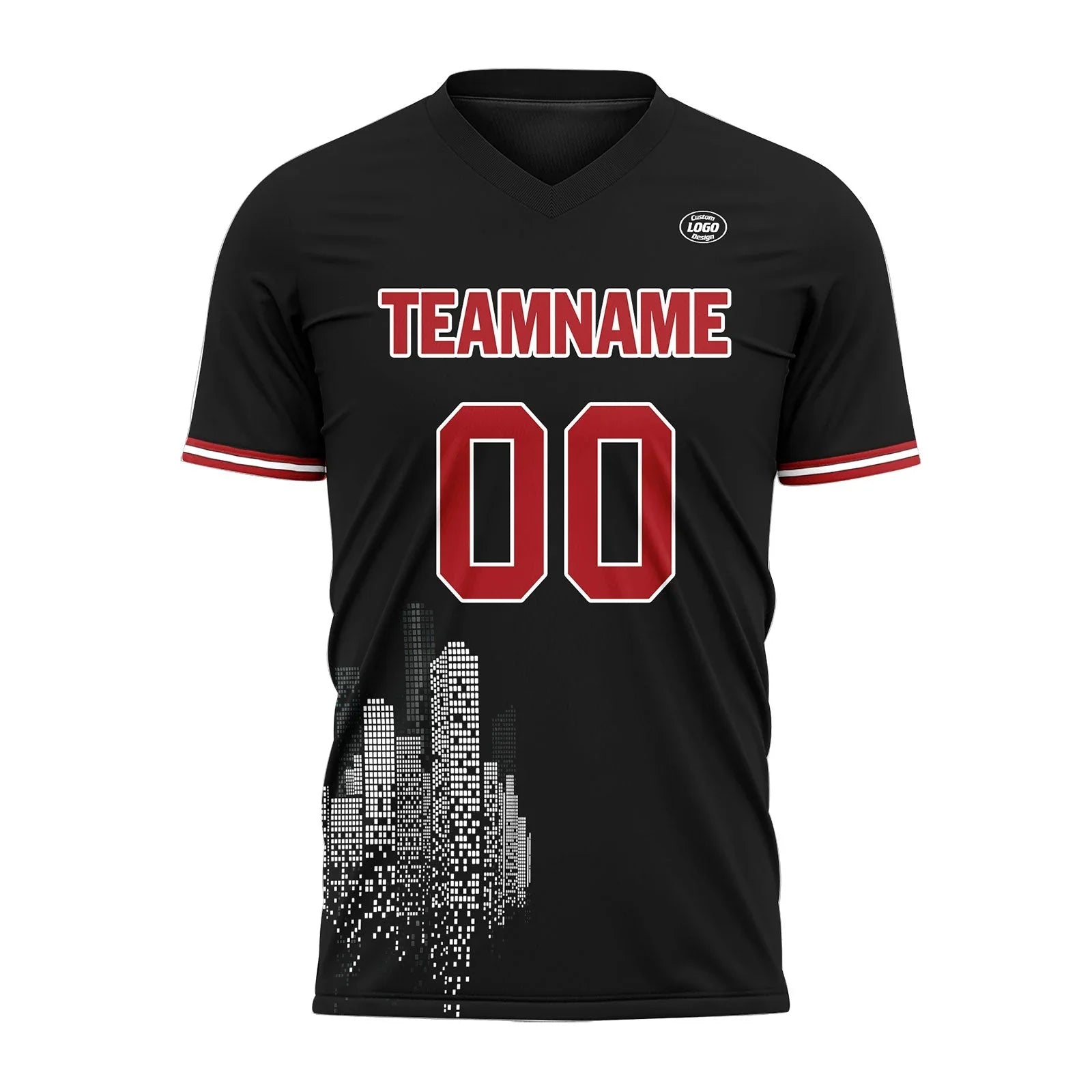 Custom Black Soccer Sets Jersey Personalized SCJ101-D28025 - Coolcustomize