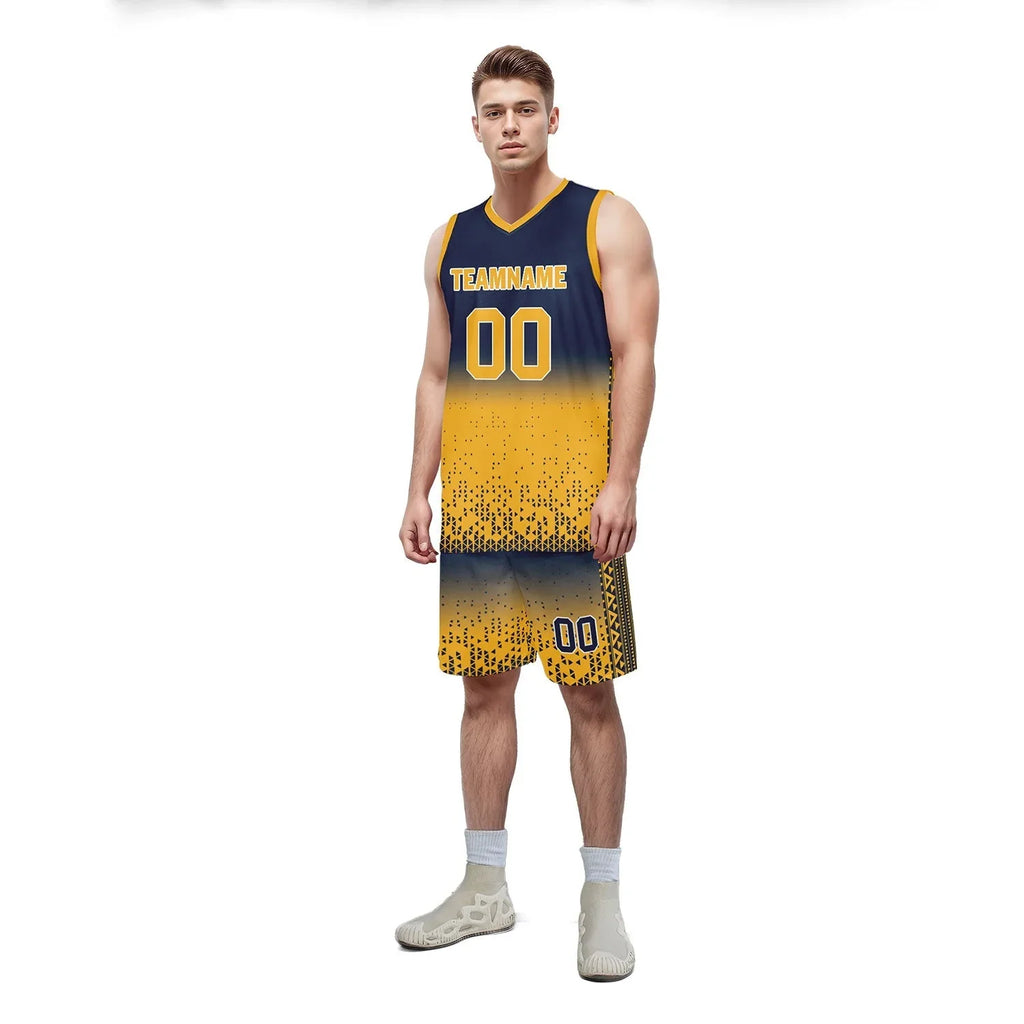 Custom Blue Yellow Fade Fashion Sports Uniform Basketball Jersey BBJ01-D020102-6 - Coolcustomize