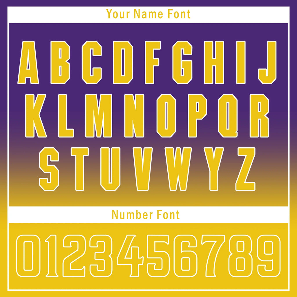 Custom Purple Yellow Fade Fashion Personalized Authentic Baseball Jersey BSBJ01-D0a70cb - Coolcustomize