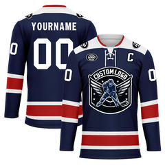 Custom Blue Red Personalized Hockey Jersey HCKJ01-D0a70f0