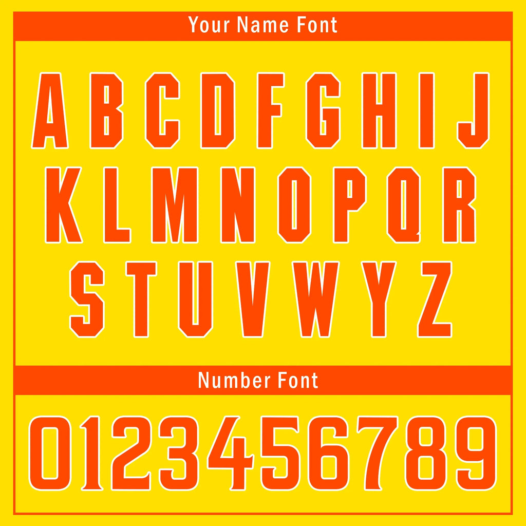 Custom Gold Orange Stripe Fashion Personalized Authentic Baseball Jersey BSBJ01-D017251 - Coolcustomize