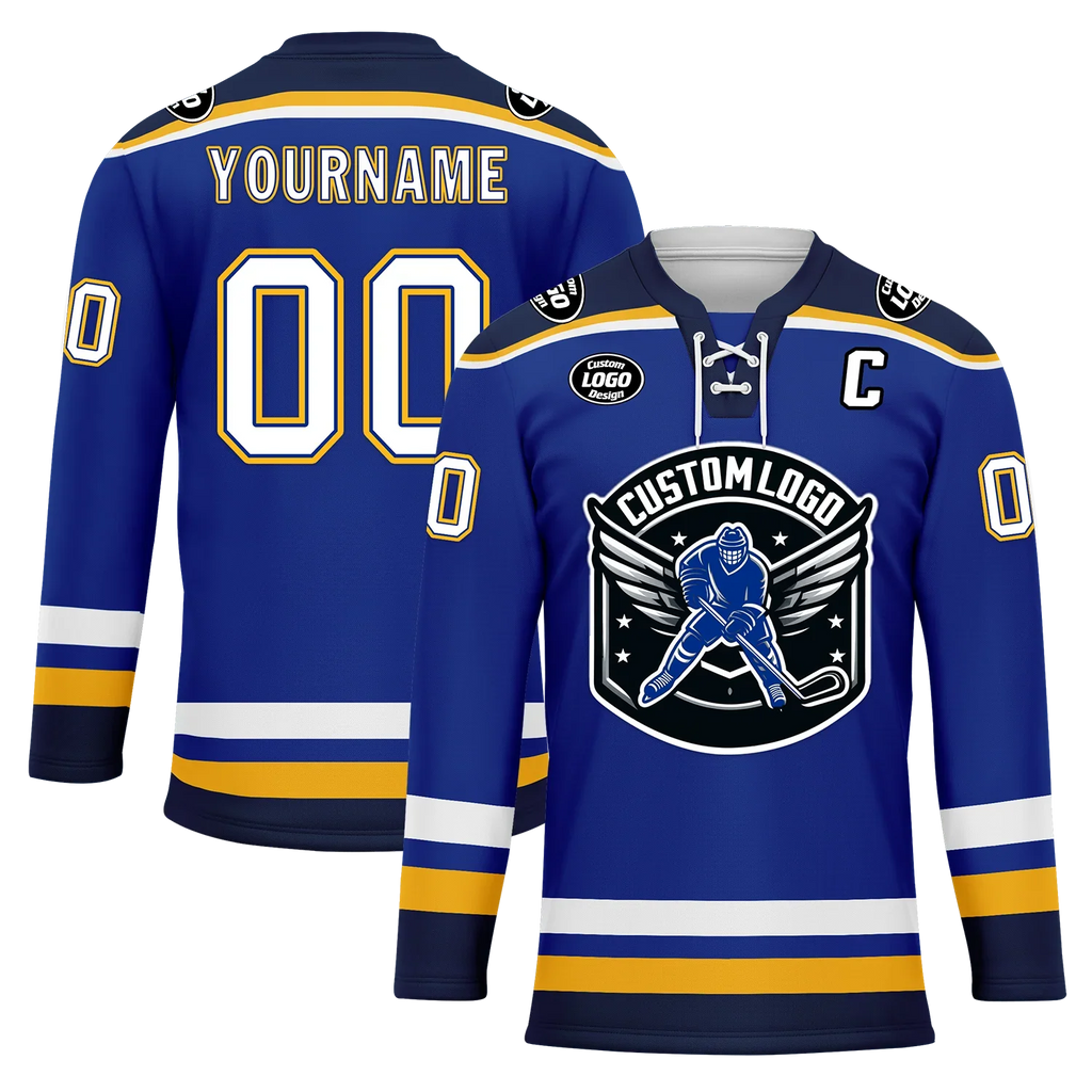 Custom Blue Personalized Hockey Jersey HCKJ01-D0a70cd - Coolcustomize