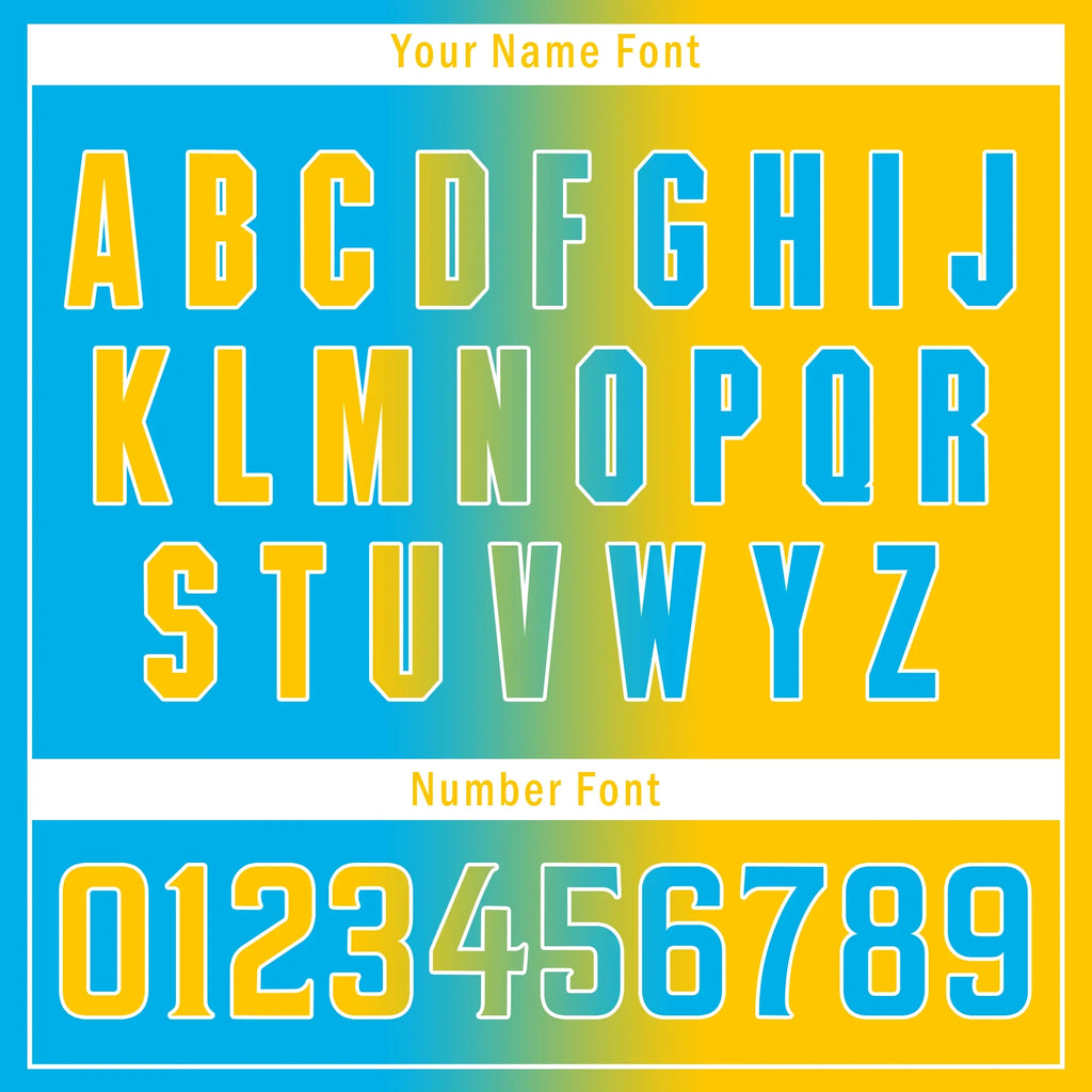Custom Blue Yellow Gradient Fashion Personalized Authentic Baseball Jersey BSBJ01-D0a709b - Coolcustomize
