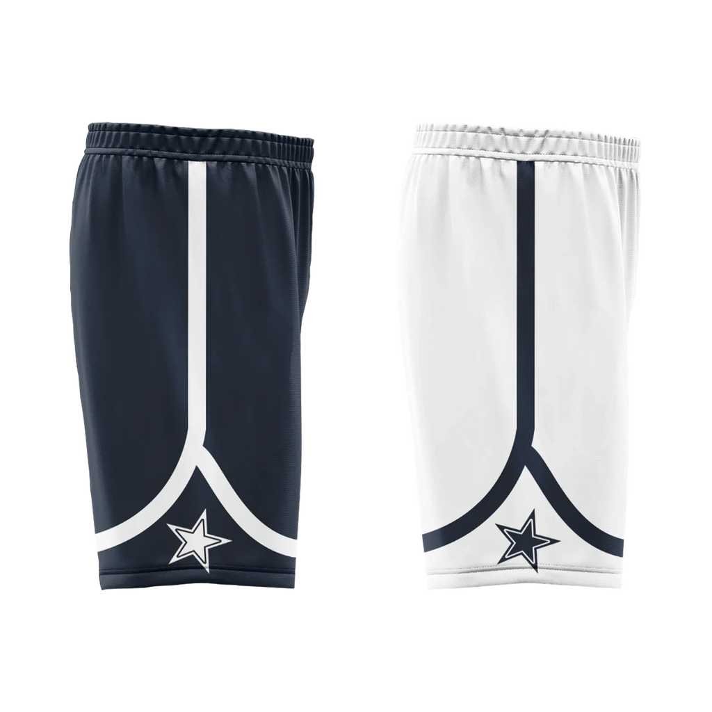 Custom Blue White Classic Style Reversible Basketball Uniform Personalized Ordinary BBJR-D017056 - Coolcustomize