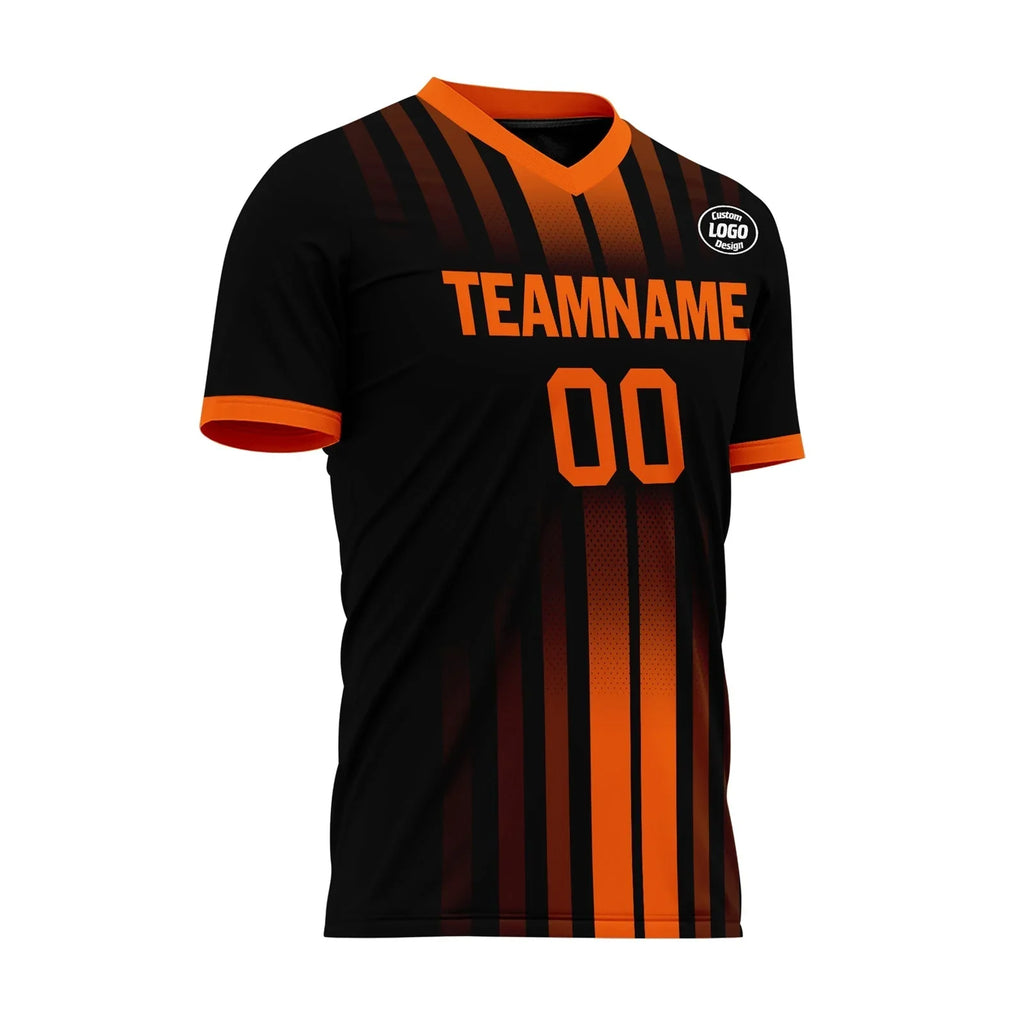 Custom Black Yellow Soccer Sets Jersey Personalized SCJ101-D020131-3 - Coolcustomize