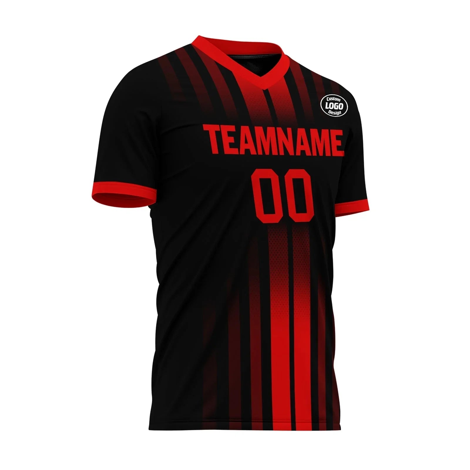 Custom Black Red Soccer Sets Jersey Personalized SCJ101-D020131-2 - Coolcustomize