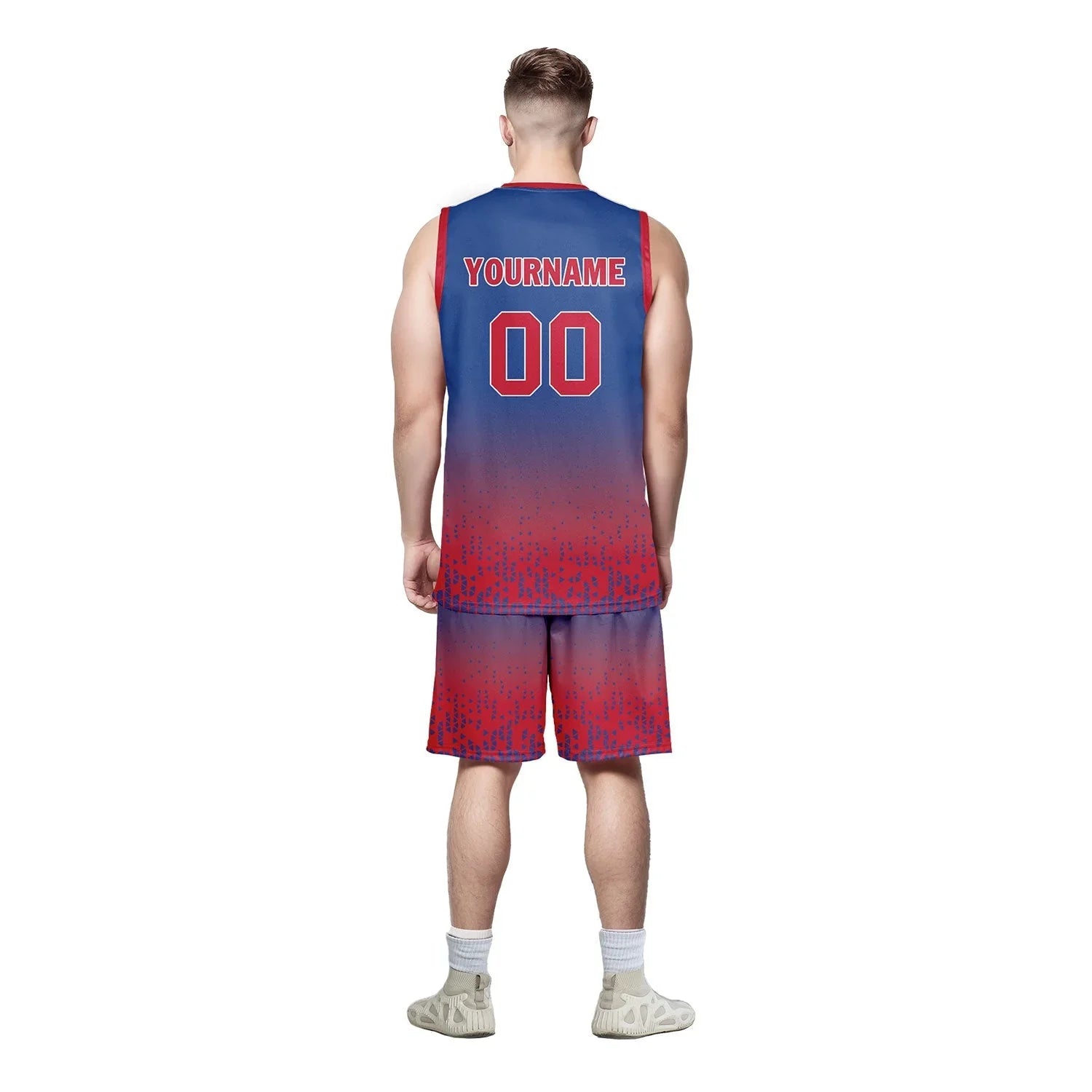 Custom Blue Red Fade Fashion Sports Uniform Basketball Jersey BBJ01-D020102-1 - Coolcustomize
