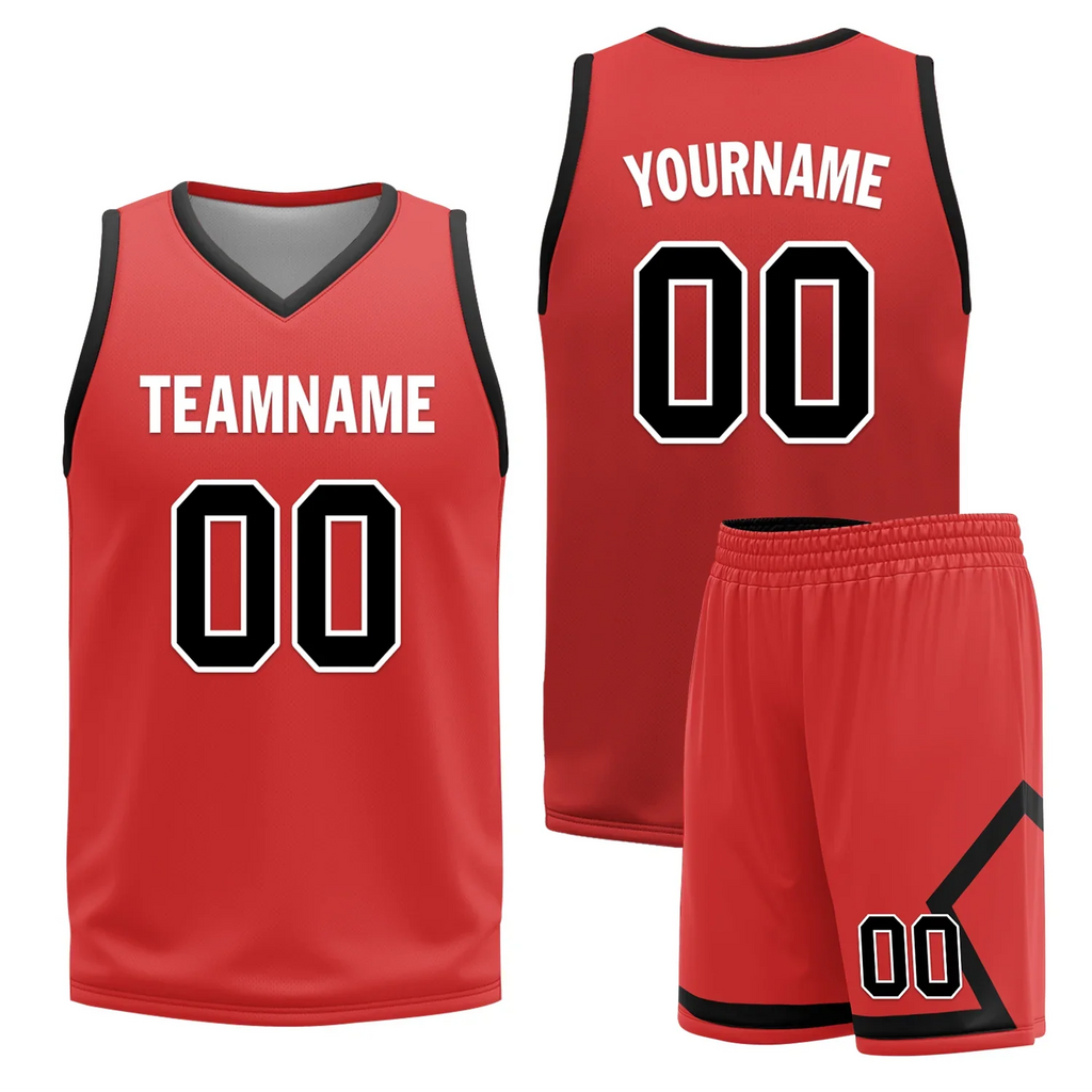 Custom Black White Classic Style Reversible Basketball Uniform Personalized COOLMAX BBJR-D017006 - Coolcustomize