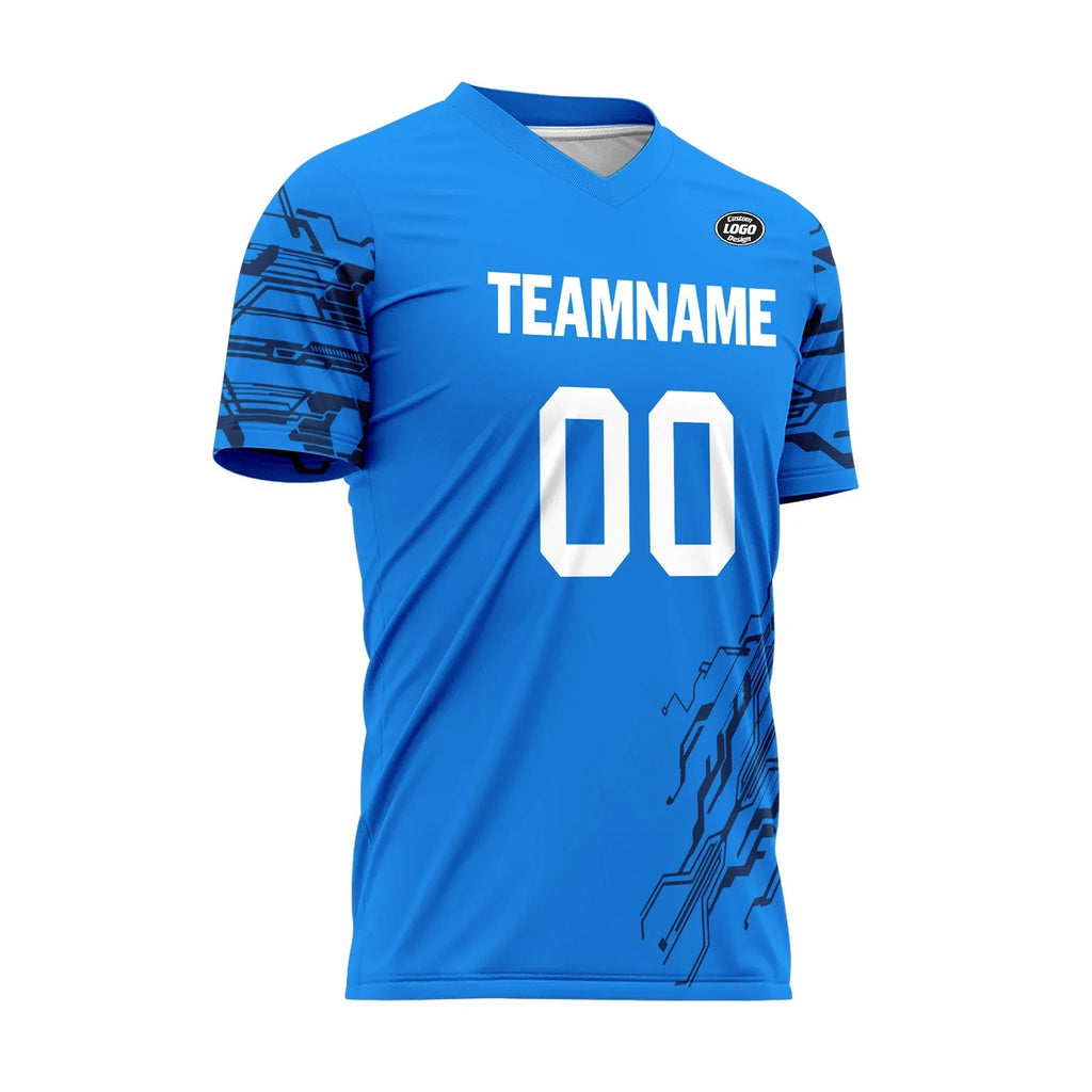 Custom Blue Soccer Sets Jersey Personalized SCJ101-D28044 - Coolcustomize