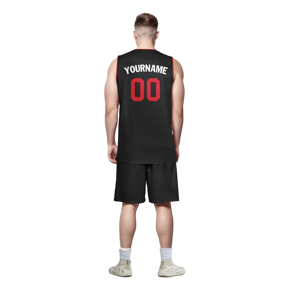 Custom Black Red Classic Style Sports Uniform Basketball Jersey BBJ01-bd0a70a8 - Coolcustomize