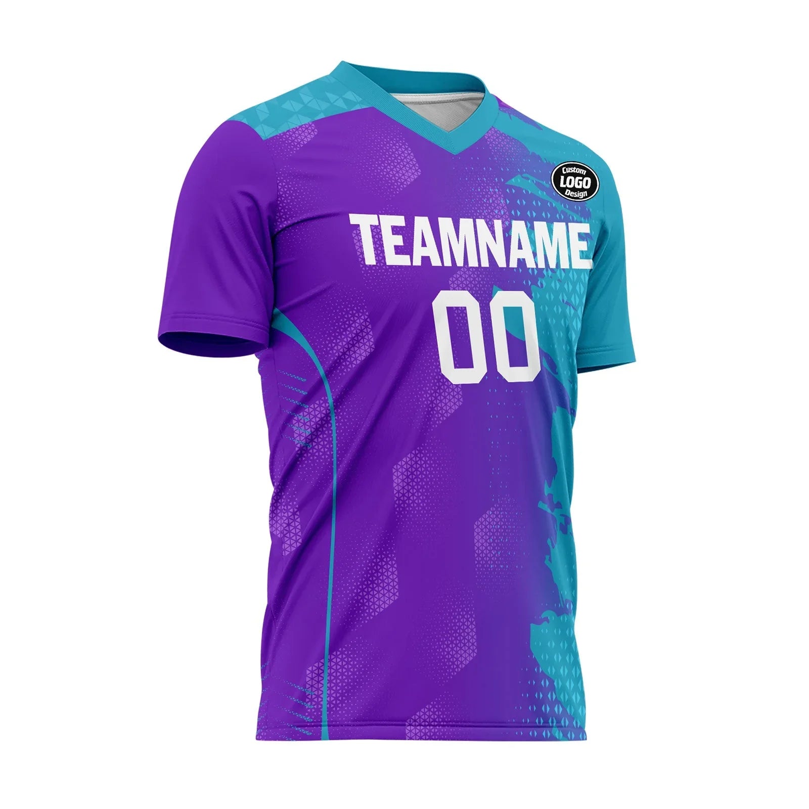 Custom Blue Purple Soccer Sets Jersey Personalized SCJ101-D020210-8 - Coolcustomize
