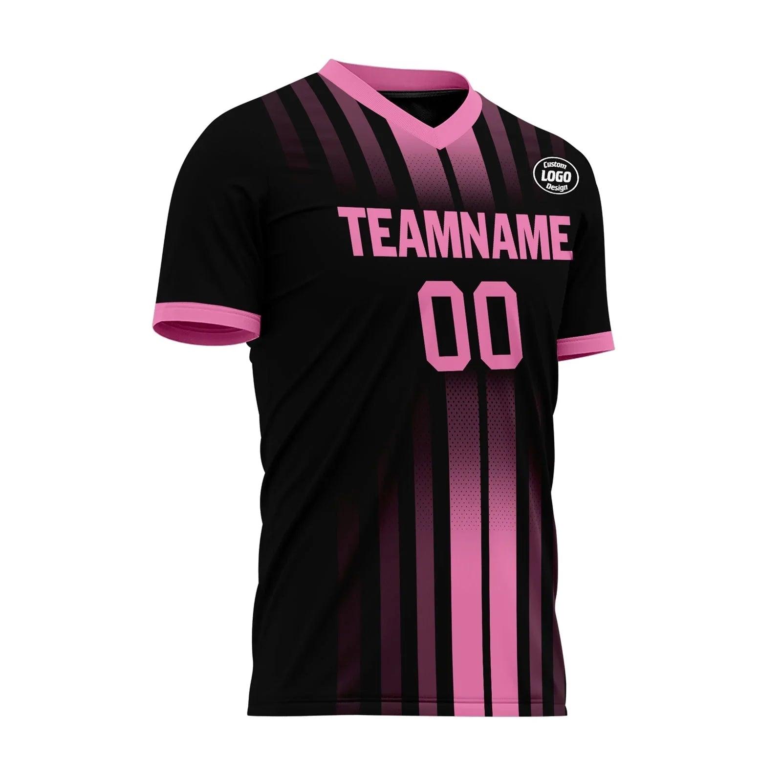Custom Black Pink Soccer Sets Jersey Personalized SCJ101-D020131-5 - Coolcustomize