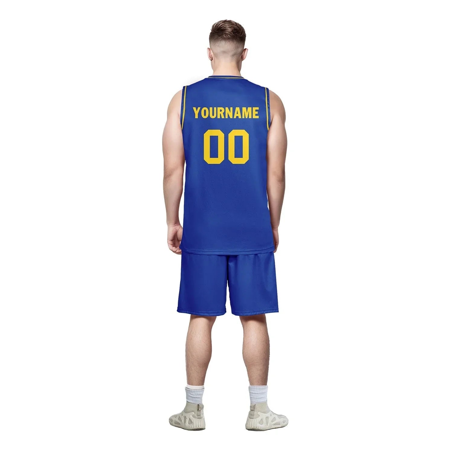 Custom Blue Classic Style Sports Uniform Basketball Jersey BBJ01-D020105-12 - Coolcustomize
