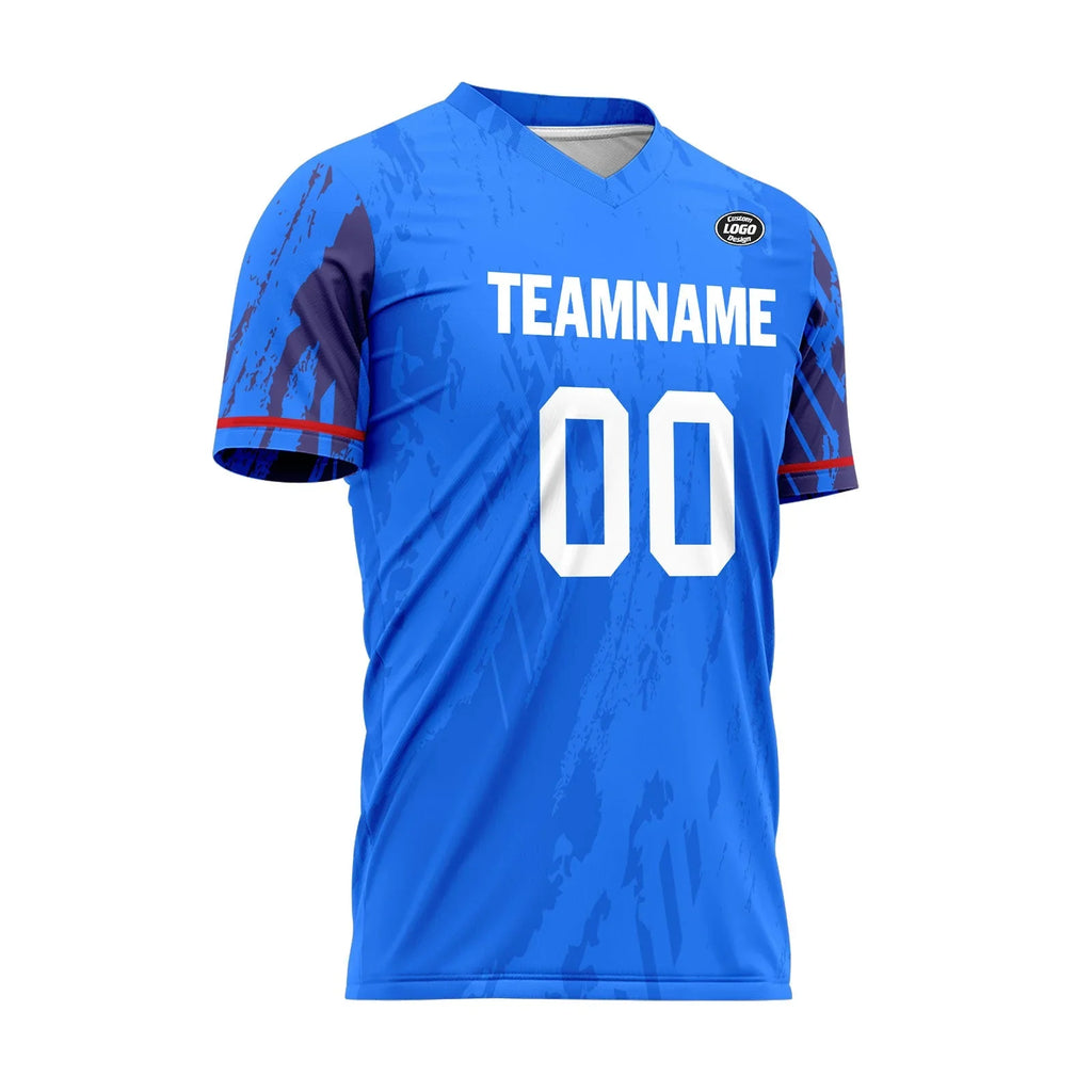 Custom Blue Soccer Sets Jersey Personalized SCJ101-D28019 - Coolcustomize