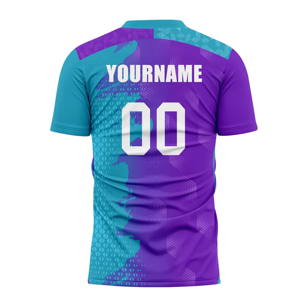Custom Blue Purple Soccer Sets Jersey Personalized SCJ101-D020210-8 - Coolcustomize