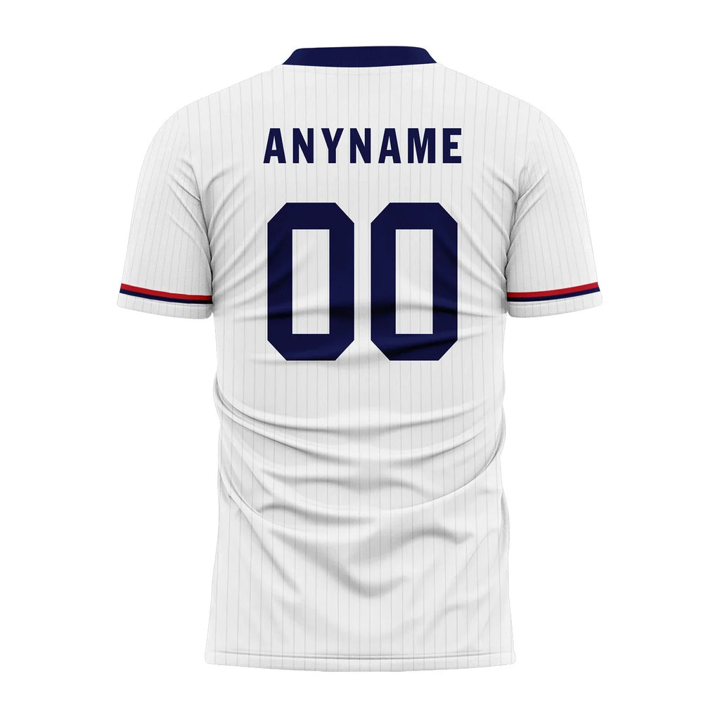 Custom England White Blue Soccer Sets Jersey Personalized SCJ101-D06144 - Coolcustomize