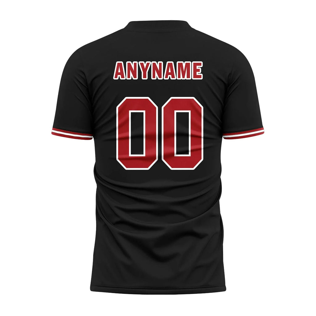 Custom Black Soccer Sets Jersey Personalized SCJ101-D28025 - Coolcustomize