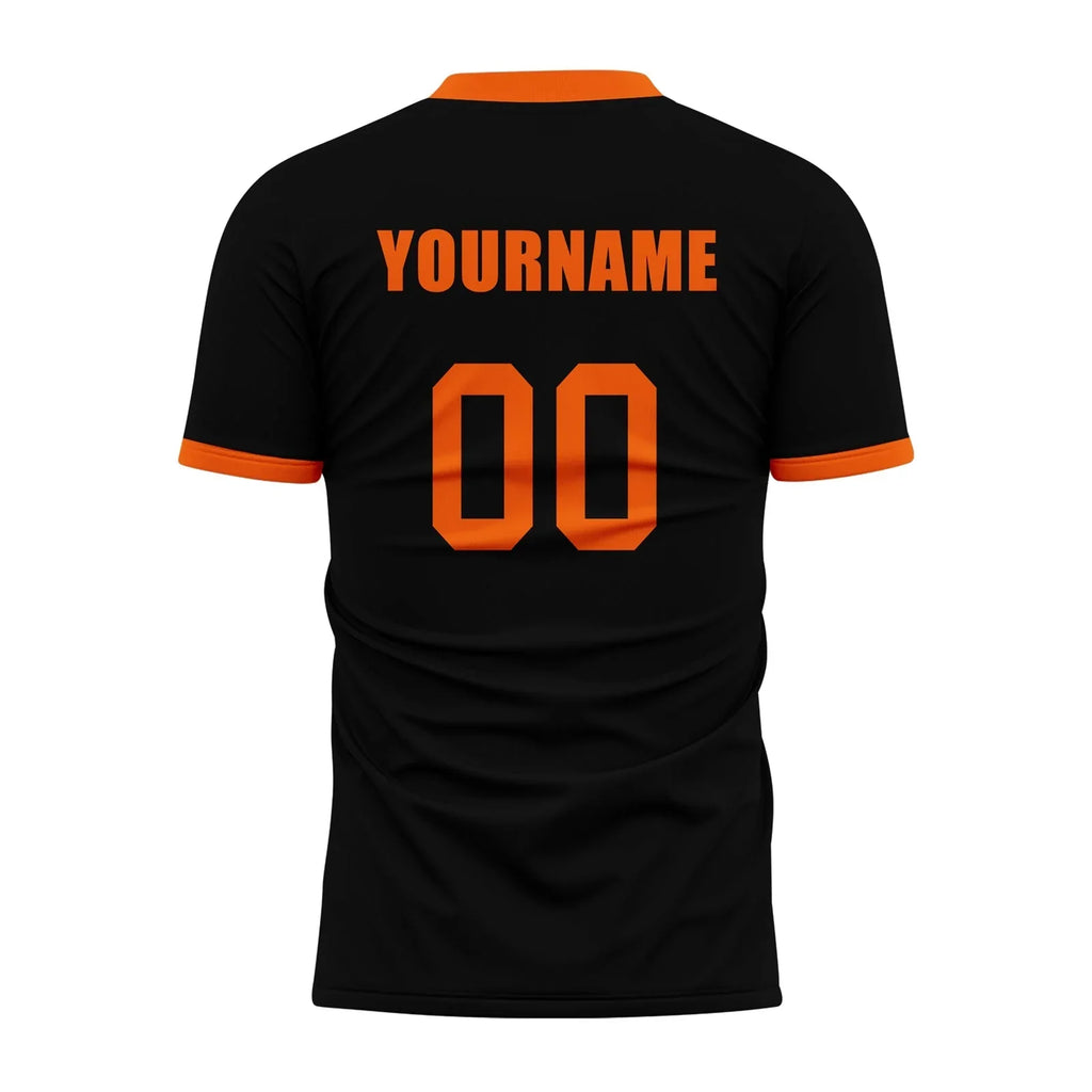 Custom Black Yellow Soccer Sets Jersey Personalized SCJ101-D020131-3 - Coolcustomize