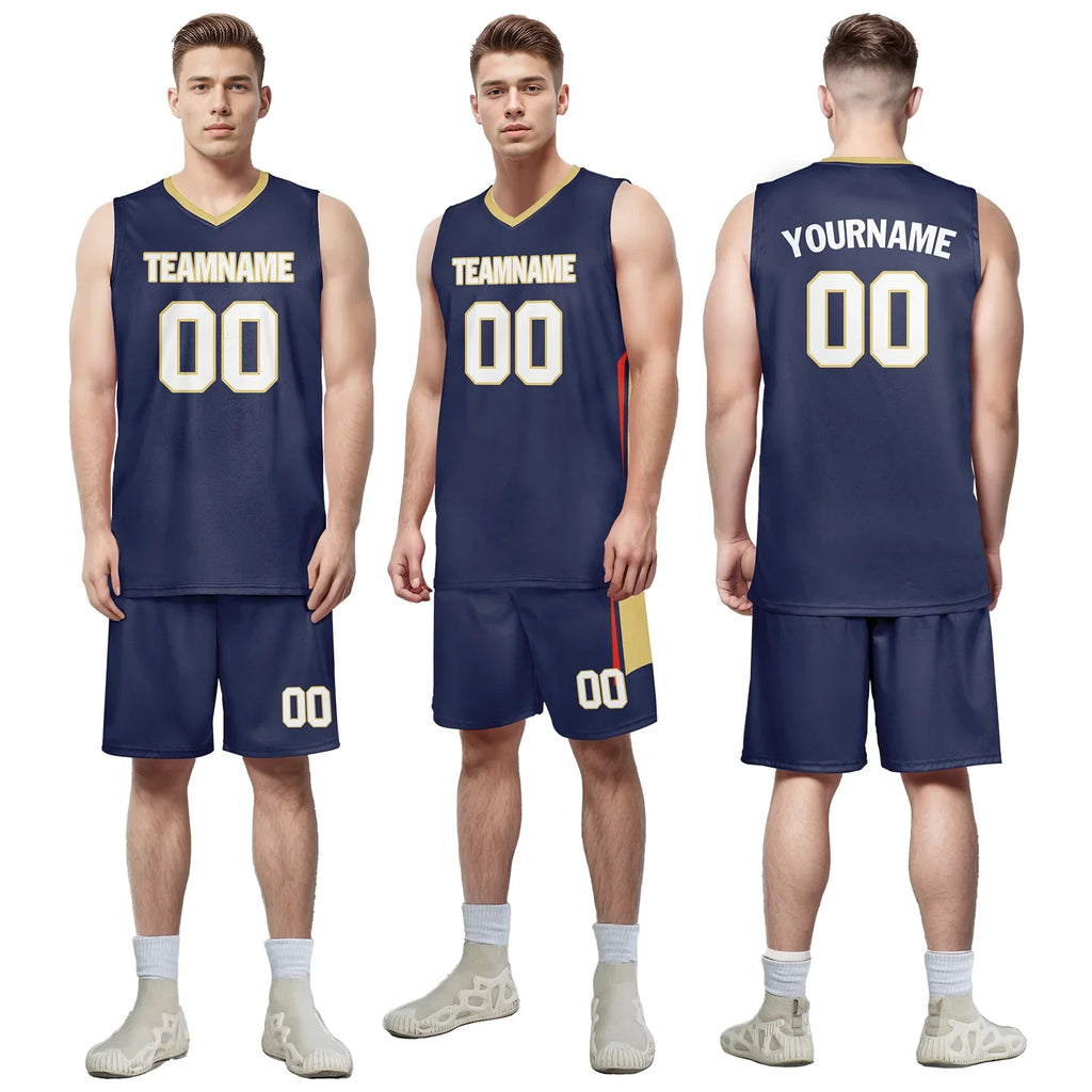 Custom Deep Blue Classic Style Sports Uniform Basketball Jersey BBJ01-bd0a70e0 - Coolcustomize