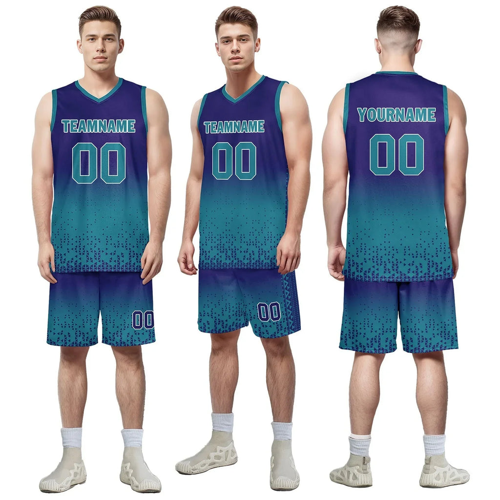 Custom Blue Fade Fashion Sports Uniform Basketball Jersey BBJ01-D020102-9 - Coolcustomize
