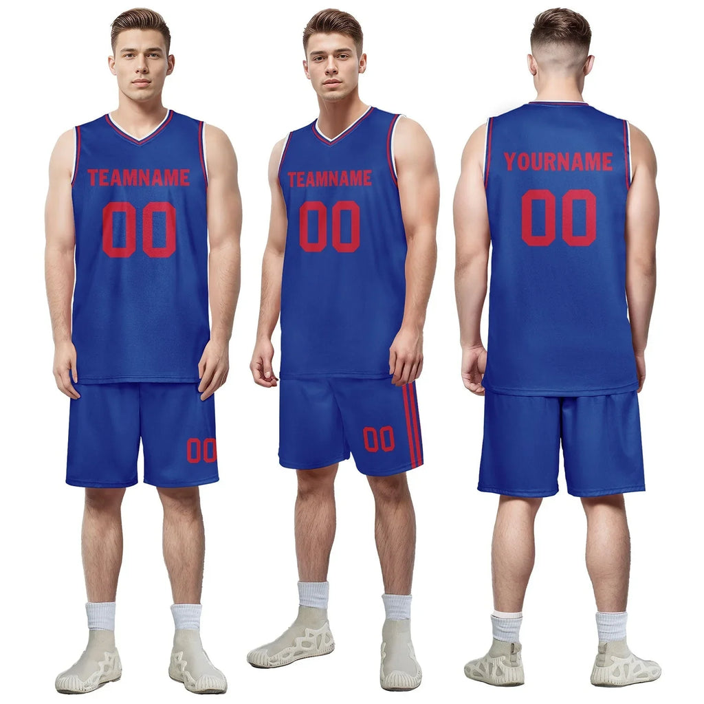 Custom Blue Classic Style Sports Uniform Basketball Jersey BBJ01-D020105-5 - Coolcustomize