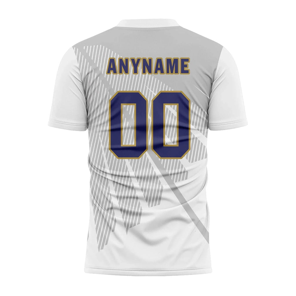 Custom Gray White Soccer Sets Jersey Personalized SCJ101-D28042 - Coolcustomize