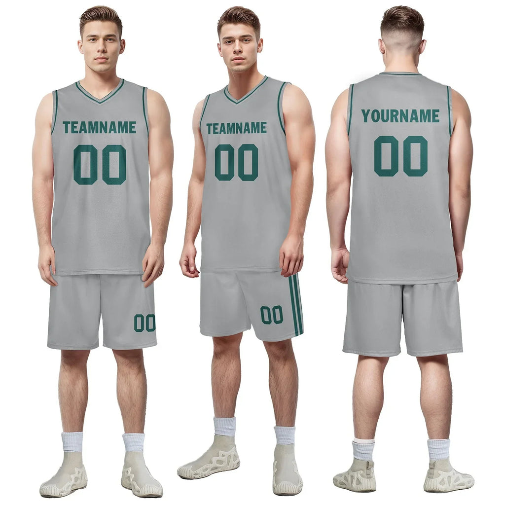 Custom Gray Classic Style Sports Uniform Basketball Jersey BBJ01-D020105-20 - Coolcustomize