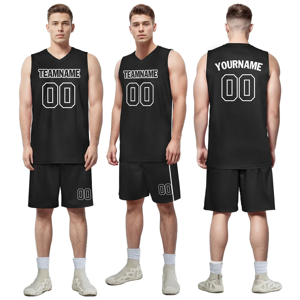 Custom Black Classic Style Sports Uniform Basketball Jersey BBJ01-bd0a7007 - Coolcustomize