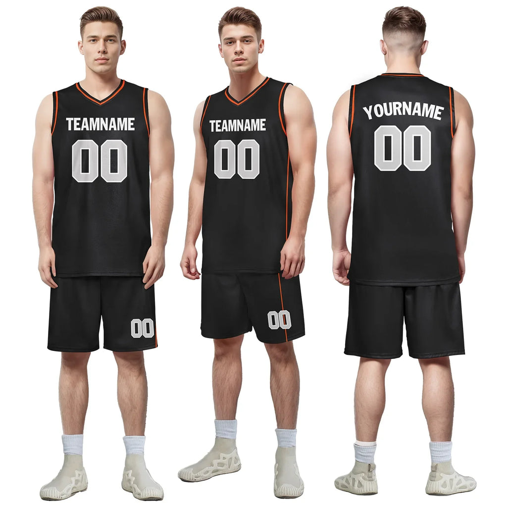 Custom Black Orange Classic Style Sports Uniform Basketball Jersey BBJ01-bd0a70a9 - Coolcustomize