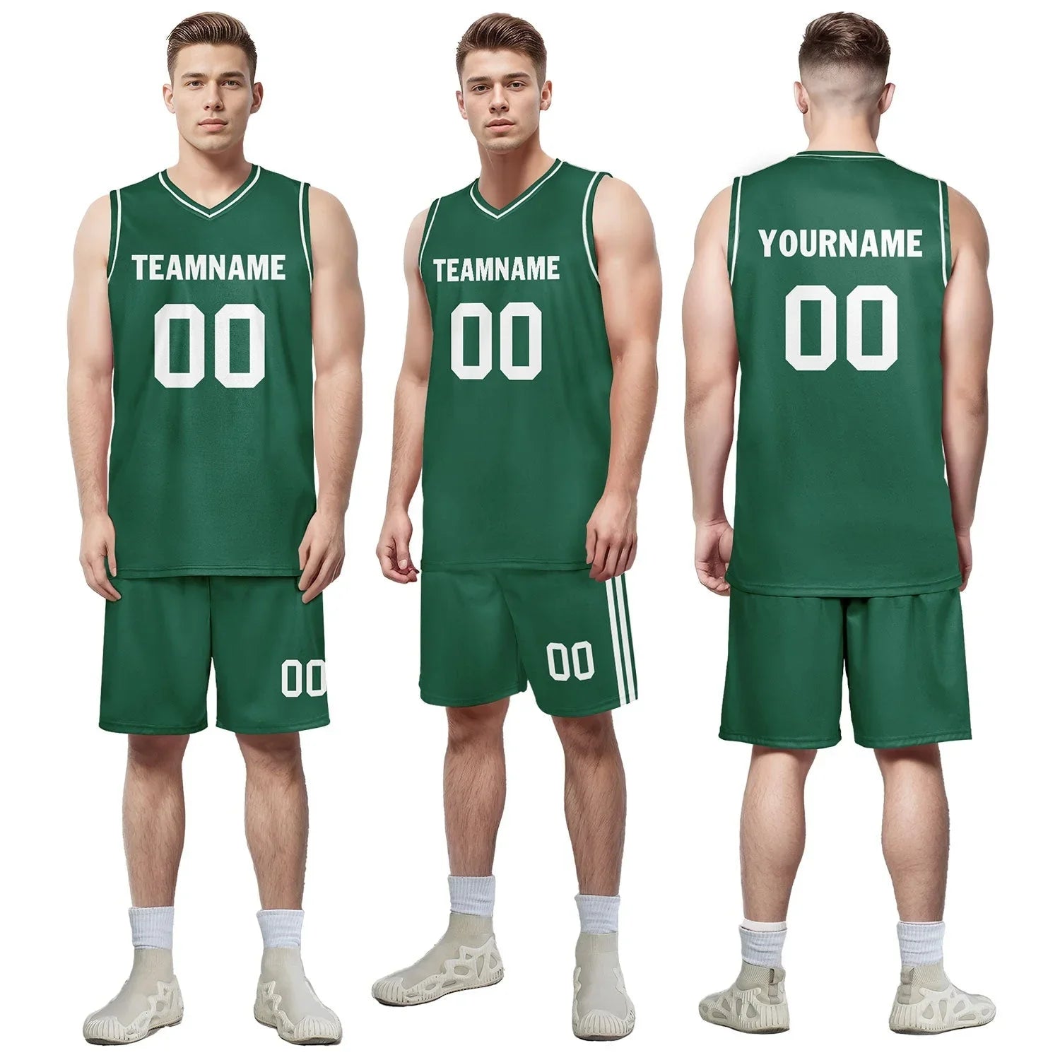 Custom Green Classic Style Sports Uniform Basketball Jersey BBJ01-D020105-22 - Coolcustomize
