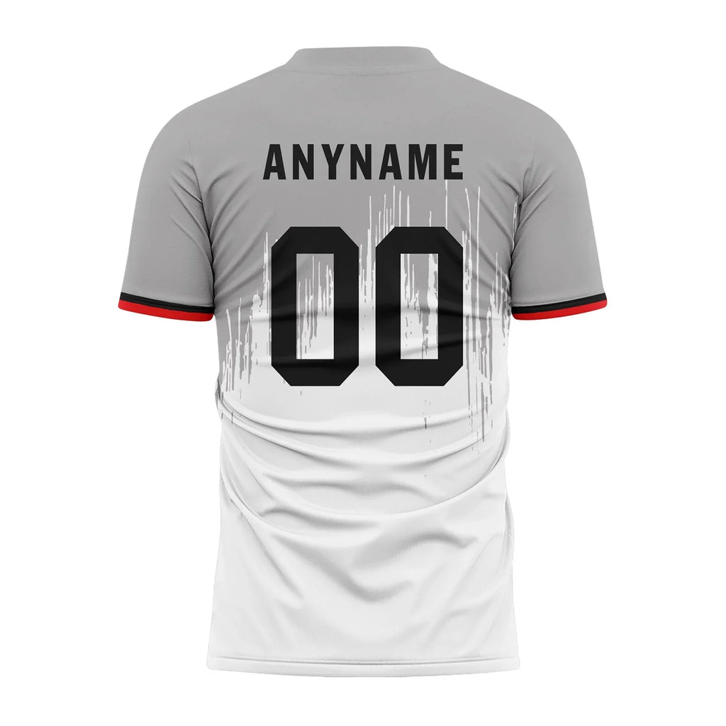 Custom Gray White Soccer Sets Jersey Personalized SCJ101-D28027 - Coolcustomize