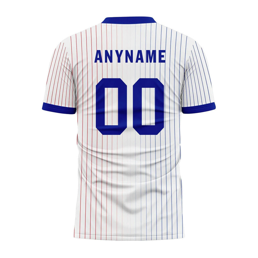 Custom France White Blue Soccer Sets Jersey Personalized SCJ101-D06141 - Coolcustomize