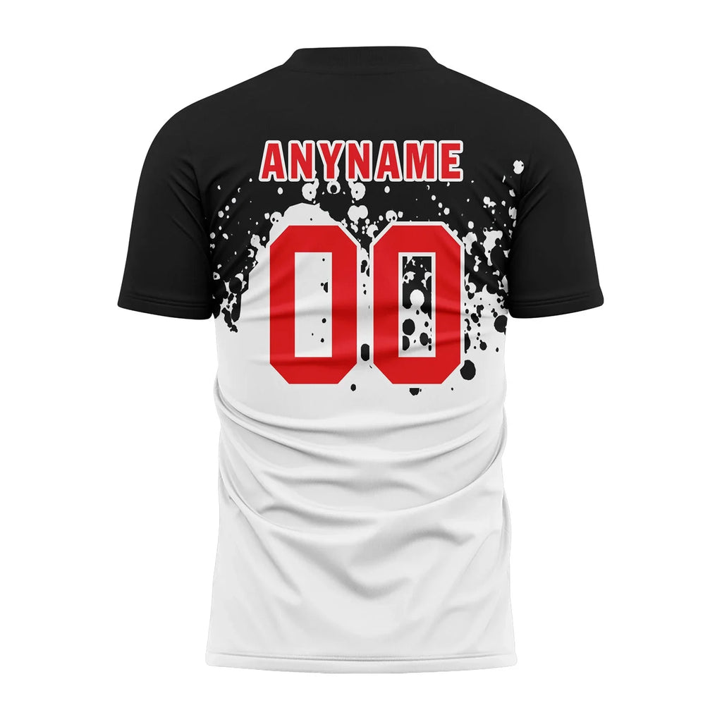 Custom Black White Soccer Sets Jersey Personalized SCJ101-D28026 - Coolcustomize